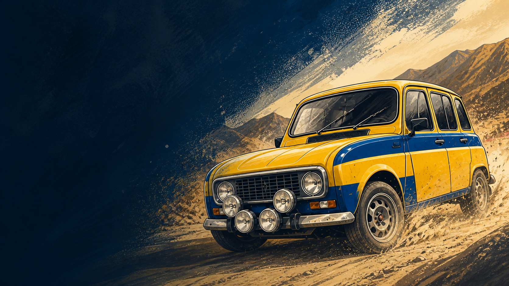Renault 4L de l'Écurie M&M